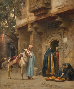 Frederick A Bridgman  A Cairo Street 1878